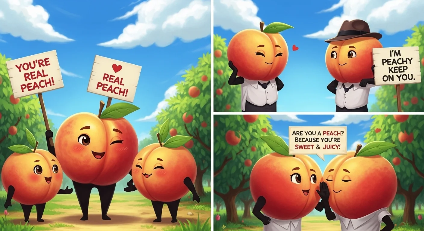 Shareable Flirty Peach Puns for Any Mood or Occasion