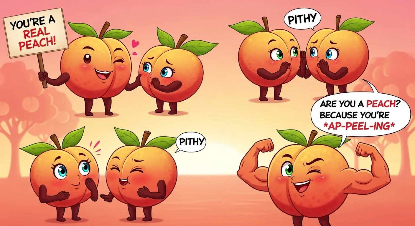 Top 12 Hilarious Flirty Peach Puns to Make You Laugh