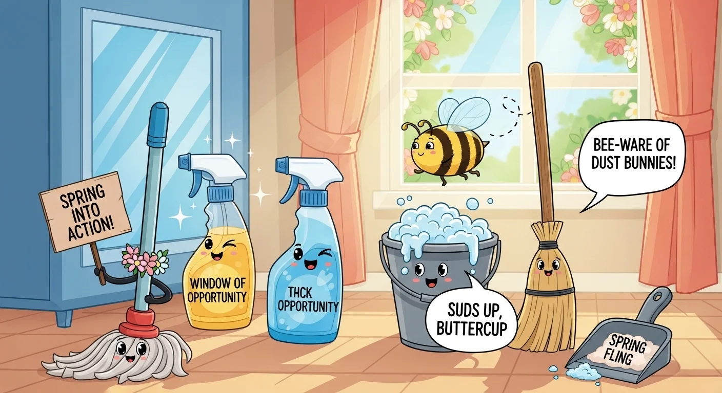 Must-Try Spring Cleaning Puns for Social Media & Friends