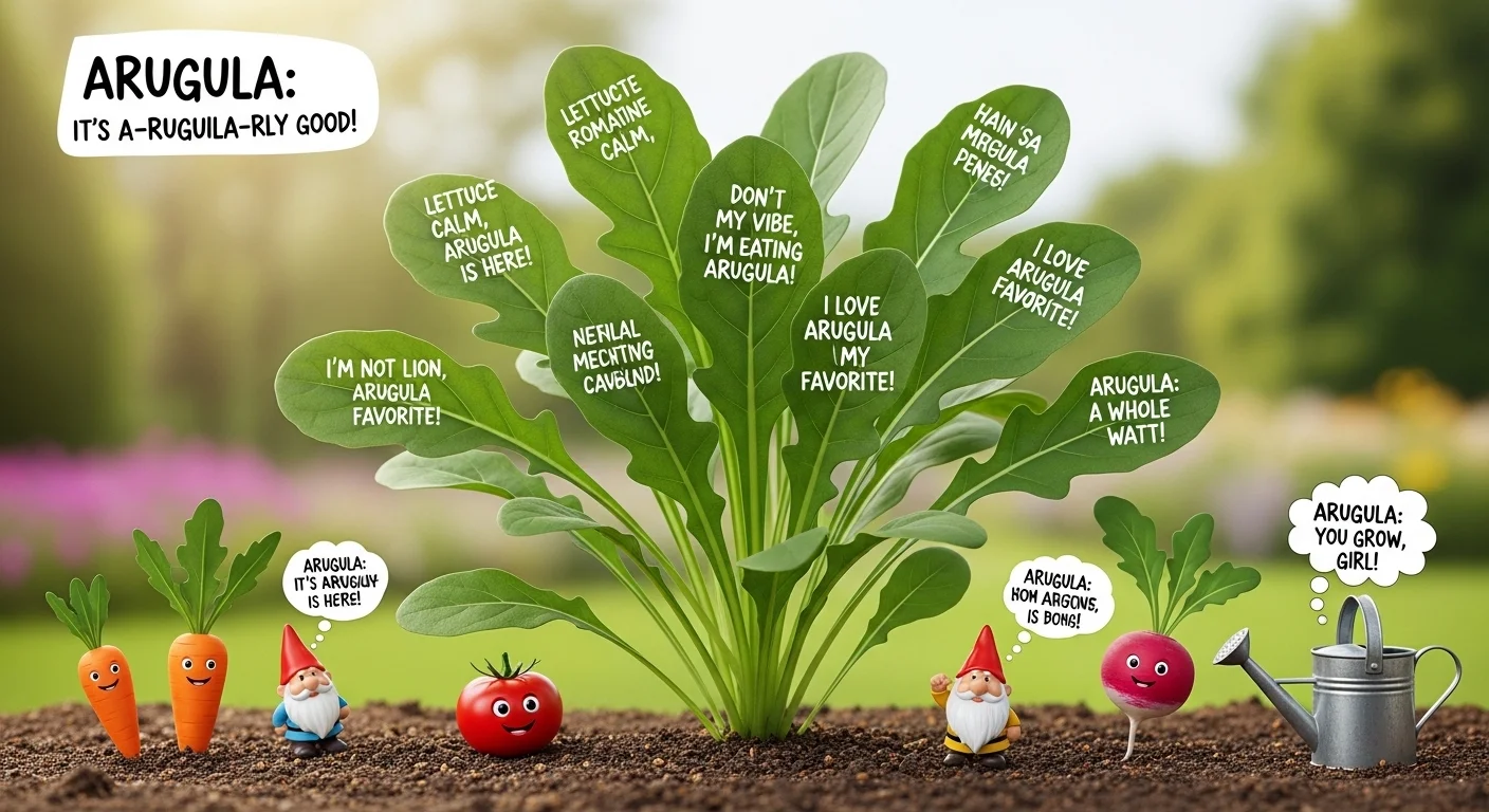 Trendy Arugula Wordplay Perfect for Social Media