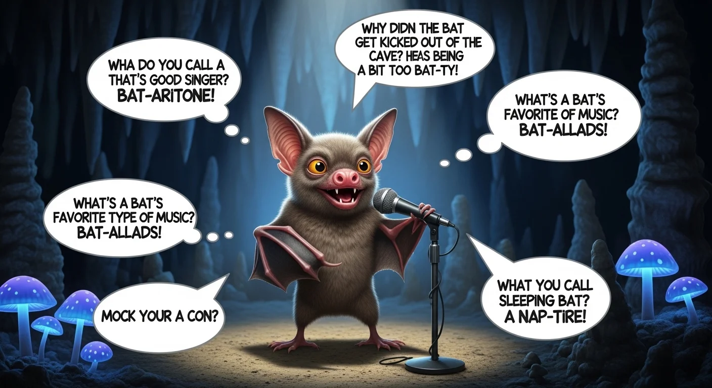 Trendy Bat Wordplay Perfect for Social Media