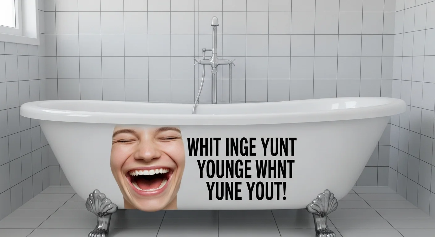 Trendy Bathtub Wordplay Perfect for Social Media