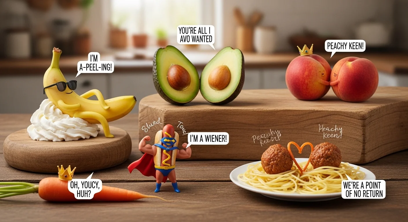 Trendy Food Wordplay Perfect for Social Media