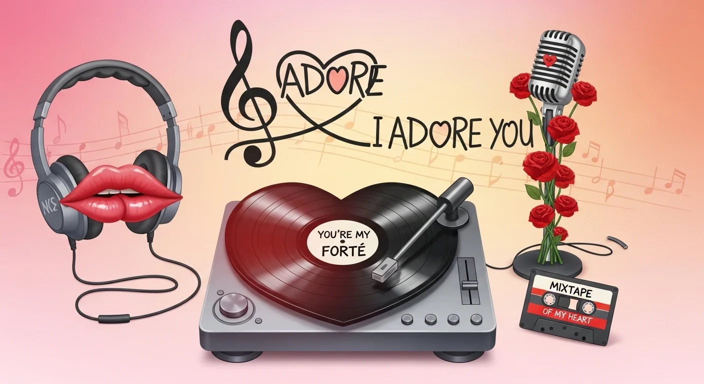 Trendy Music Love Wordplay Perfect for Social Media