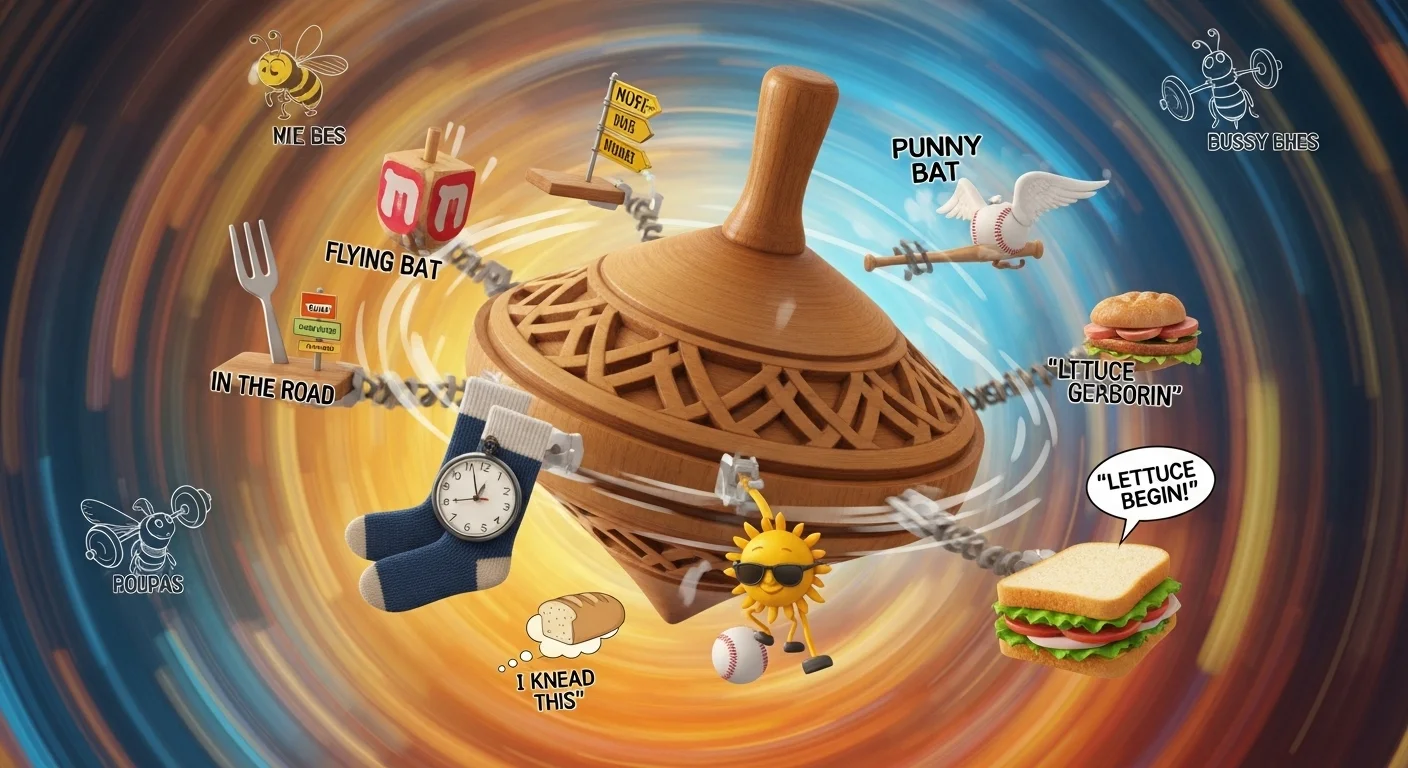 Trendy Spinning Wordplay Perfect for Social Media
