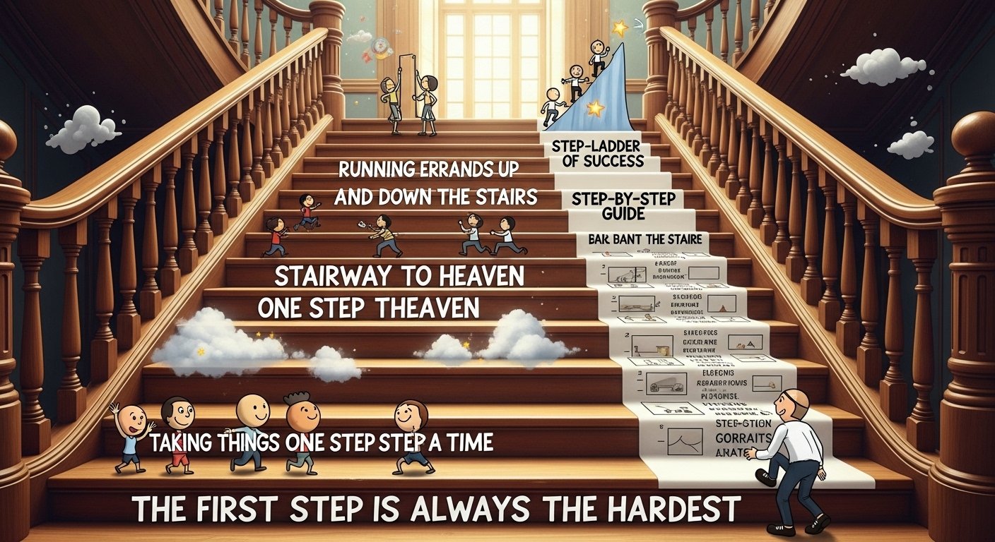 Trendy Stairs Wordplay Perfect for Social Media