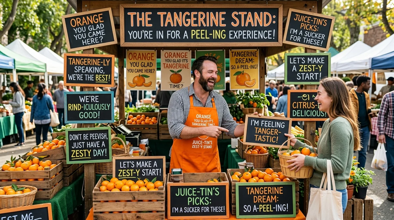 Fresh Tangerine Puns You Haven’t Seen Before