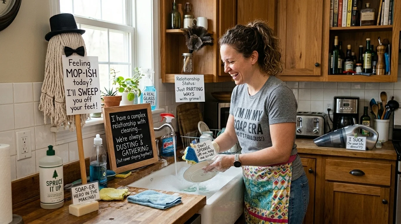 Quick & Easy Cleaning One-Liners for Instant Fun