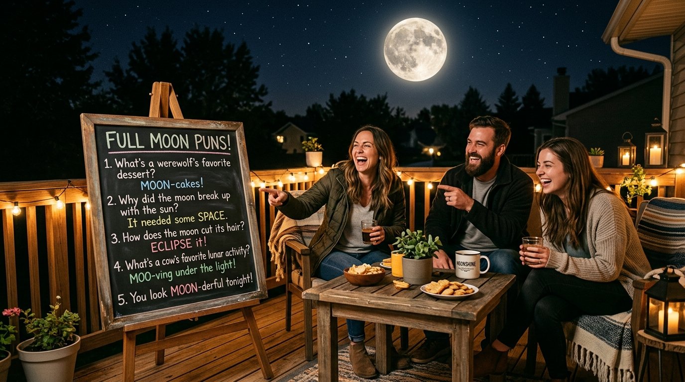 Top 12 Hilarious Full Moon Puns to Make You Laugh