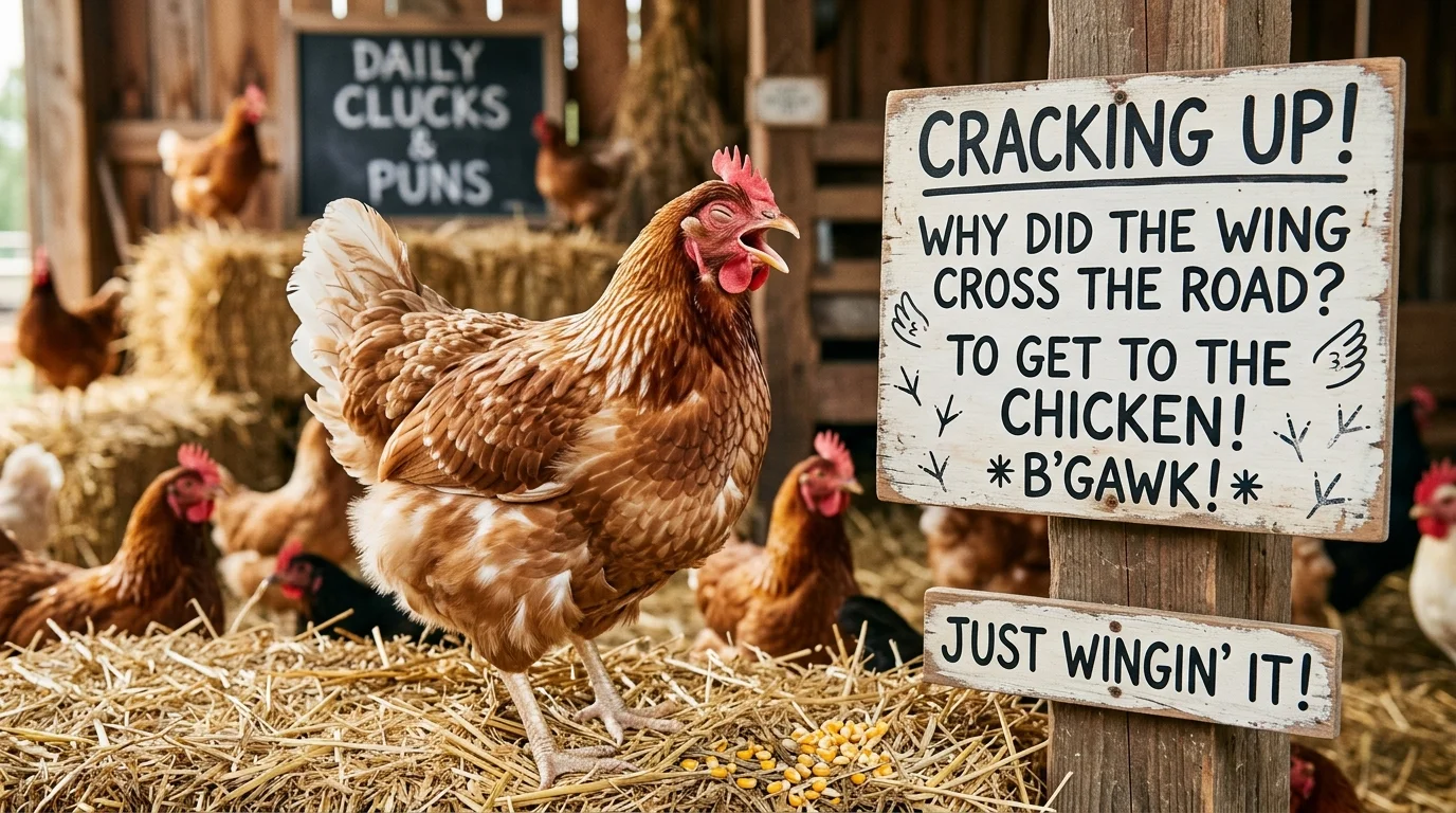 Trendy Chicken Wing Wordplay Perfect for Social Media