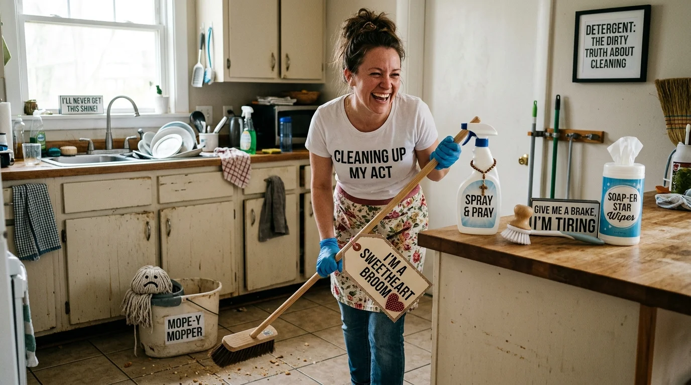 Trendy Cleaning Wordplay Perfect for Social Media