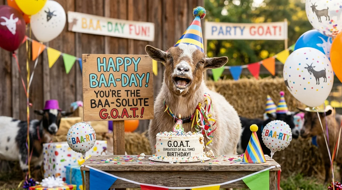 🚗 Travel & Party Goat Birthday Puns