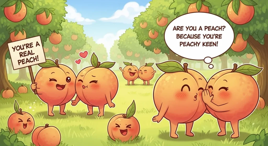 flirty peach puns