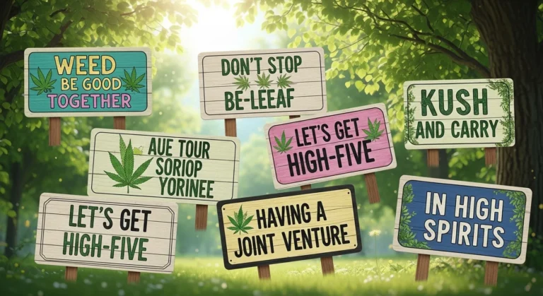 short weed puns