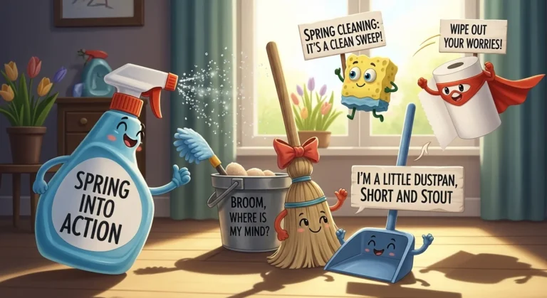 spring cleaning puns
