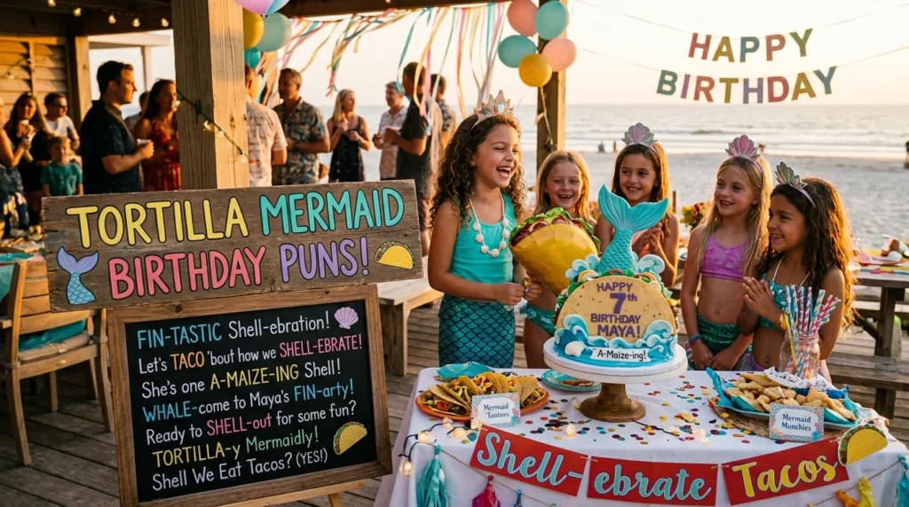 mermaid birthday puns